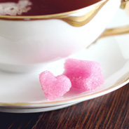 heart sugar cubes diy