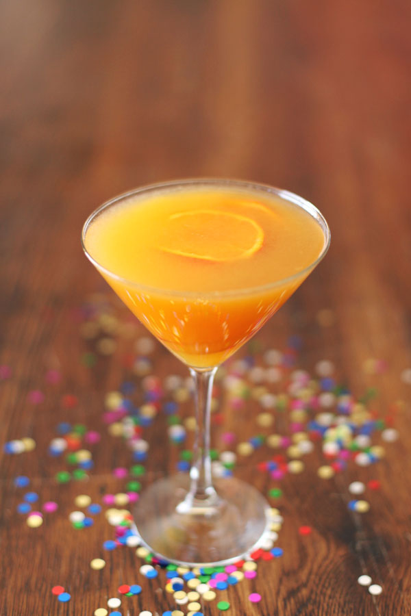 The Clementini- A martini made with gin, vermouth, orange bitters, and juice from a clementine