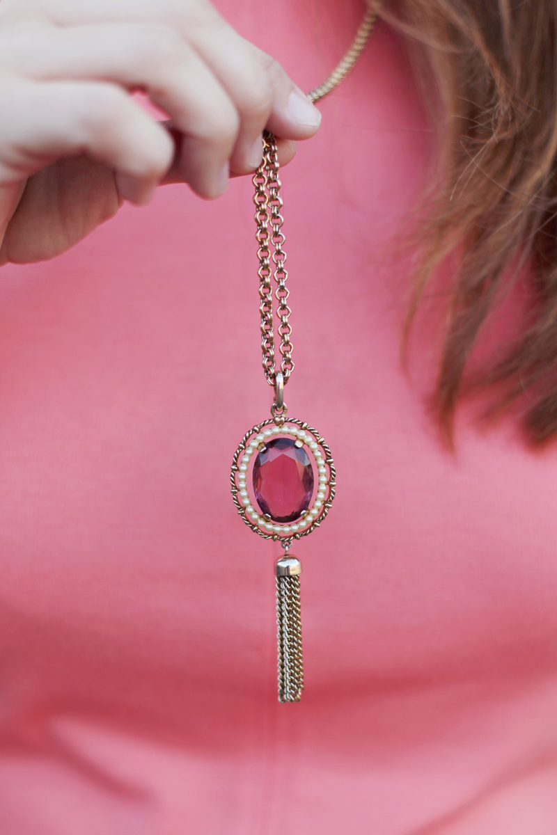vintage tassel necklace