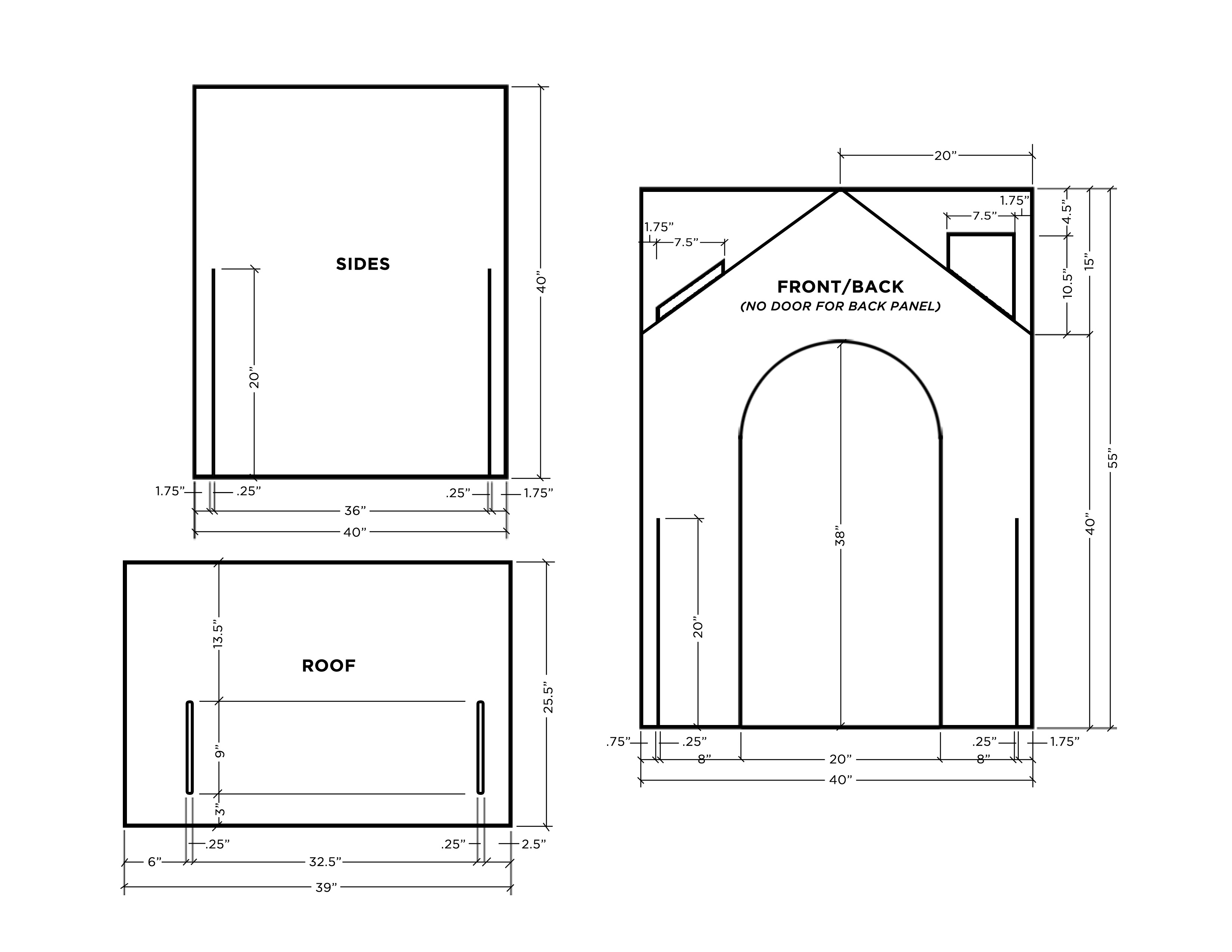 collapsible wooden playhouse