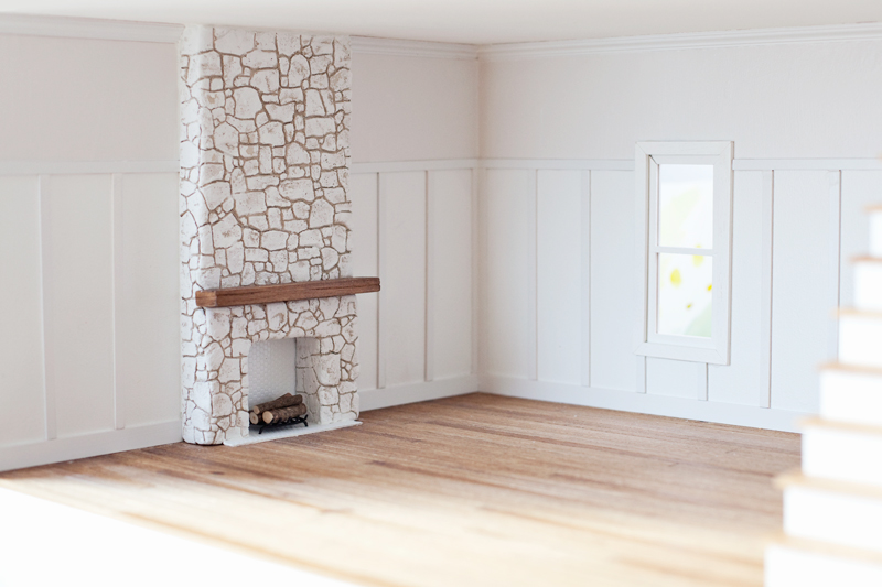 diy dollhouse fireplace