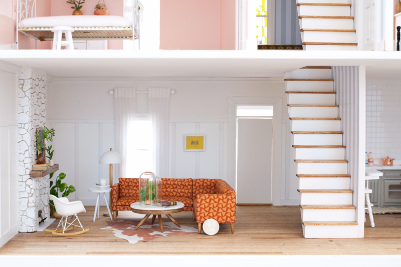 modern dollhouse lighting