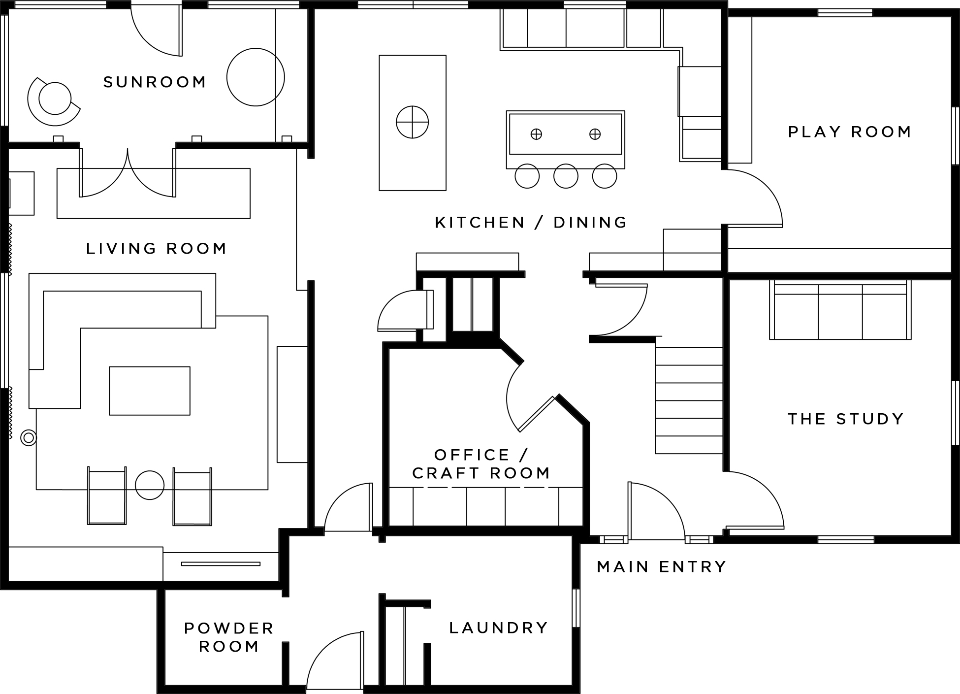 House Plans Closed Floor Plan