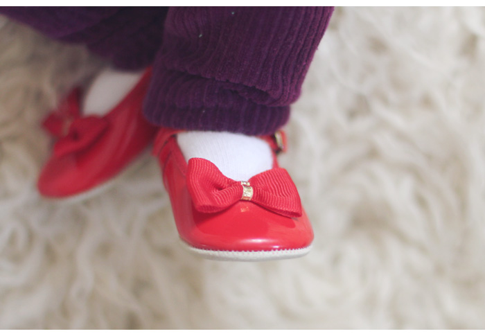 baby fashion red shoes