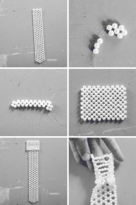 DIY beaded necktie necklace