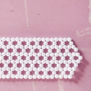 DIY beaded necktie necklace