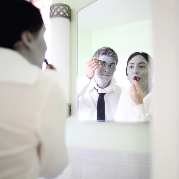 grayscale halloween costume