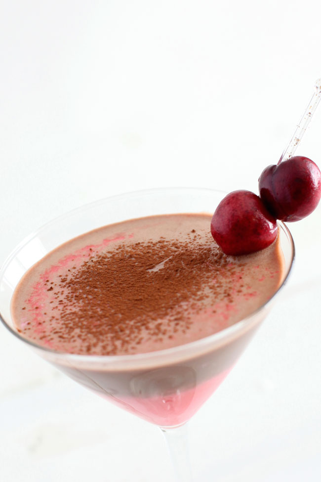 Chocolate Cherry Cordial Martini