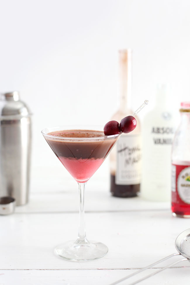 Chocolate Cherry Cordial Martini
