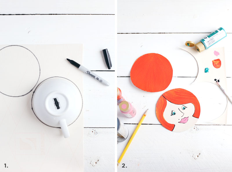 fun little sewing/painting DIY: Painted Lady Change Purse