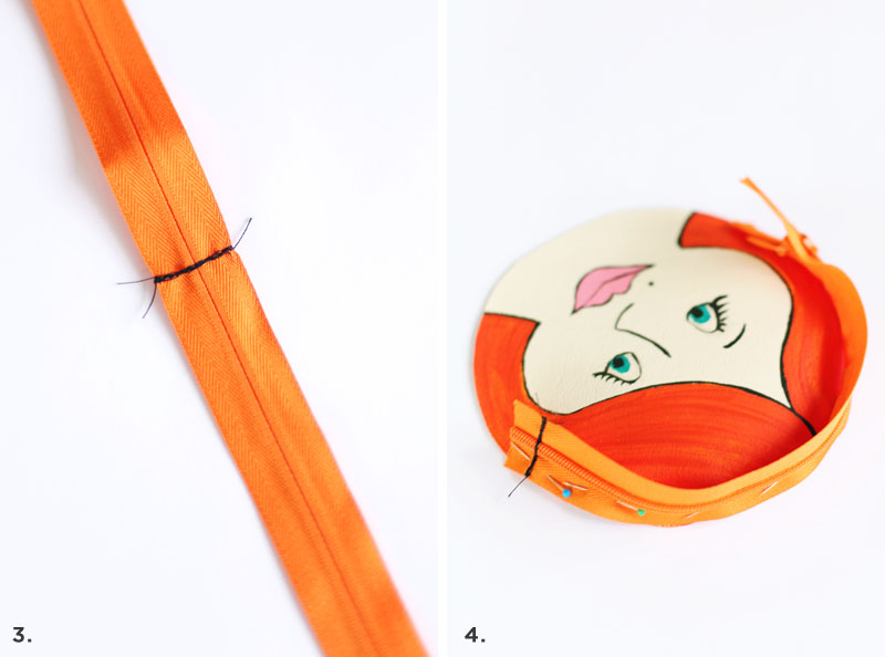 fun little sewing/painting DIY: Painted Lady Change Purse