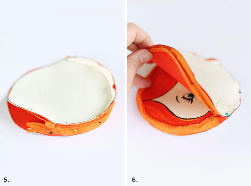 fun little sewing/painting DIY: Painted Lady Change Purse