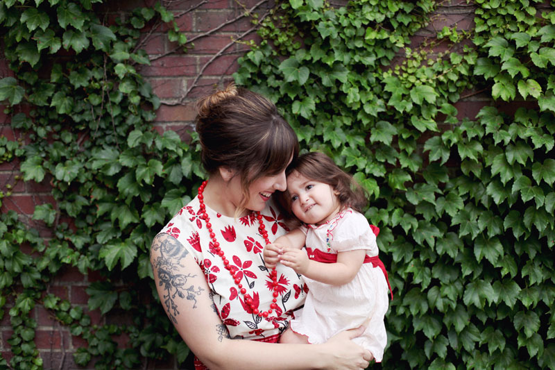 Vintage-inspired Mother/Daughter style on Making Nice in the Midwest