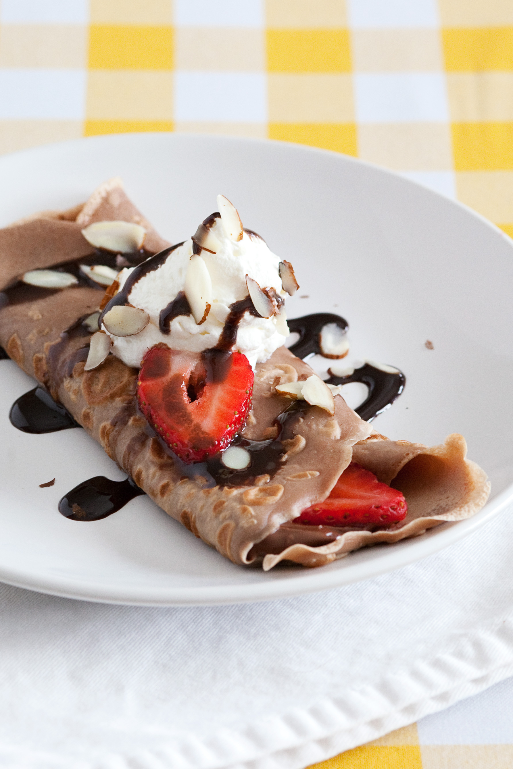 chocolate strawberry crepe