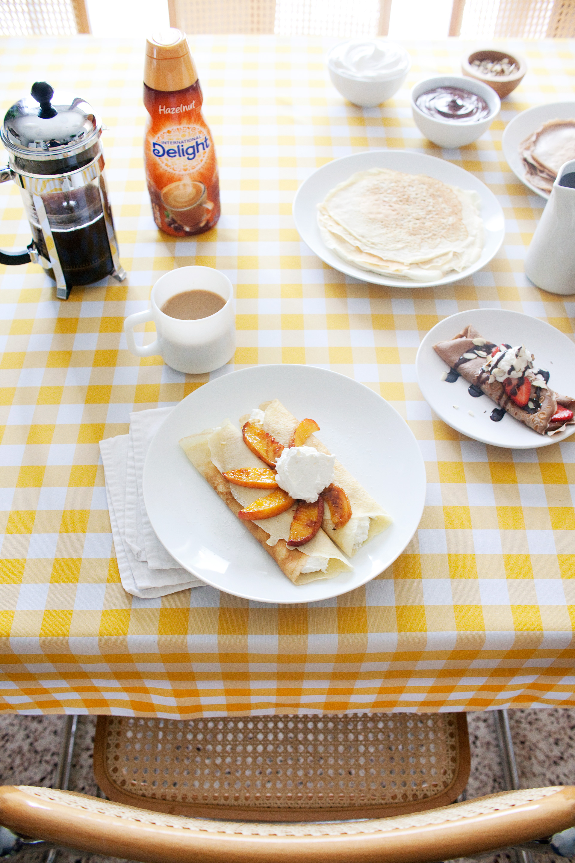 host an end of Summer crepe buffet